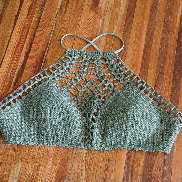 Abercrombie & Fitch Crochet Bikini Swimwear - M/L - Picture 2 of 8